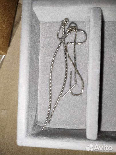 Серебряные серьги продевки Silver & Silver