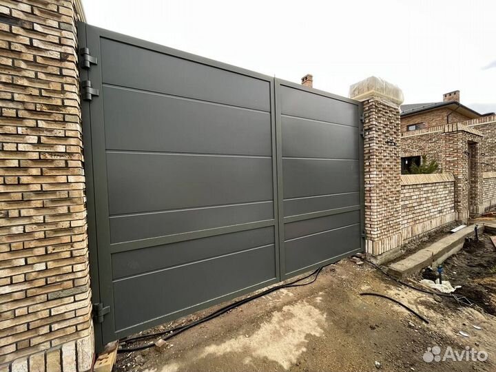 Уличные ворота Алютех