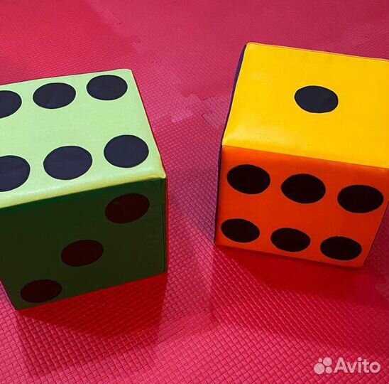 Большой кубик игральные кости мягкий