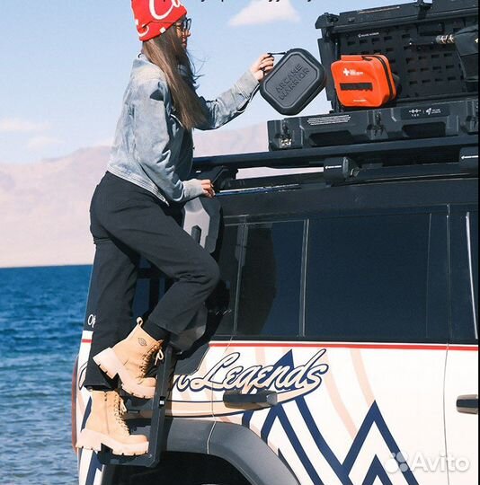 Боковая лестница storm для Land Rover Defender 110