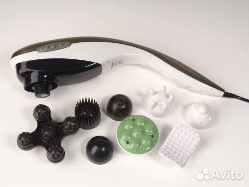 Дельфин вибро-массажер, 8 насадок