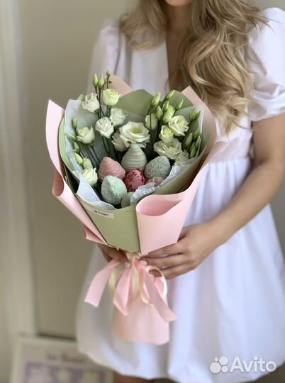 Букет из клубники в шоколаде