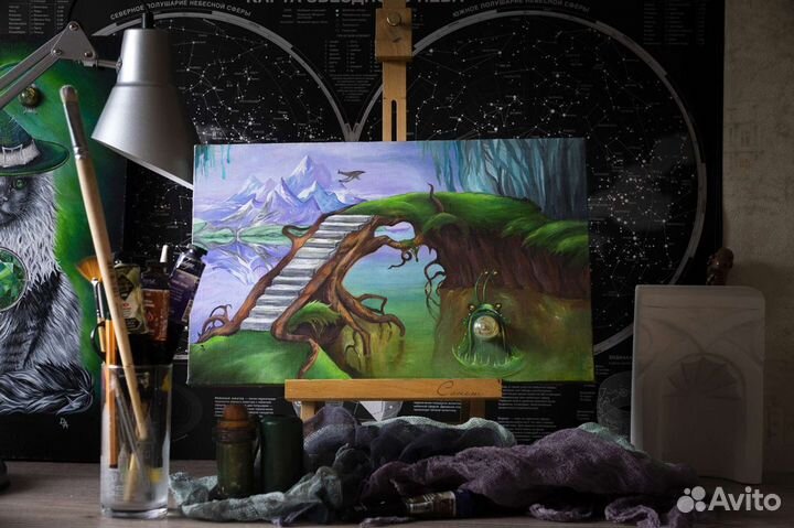 Авторская картина архитектура 