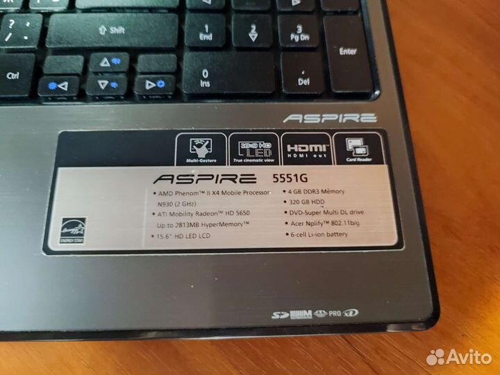 Acer aspire 5551g
