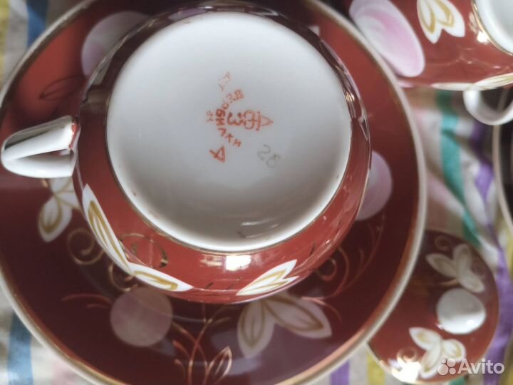 Фарфоровый сервиз. Винтаж. 1950гг Вербилки 