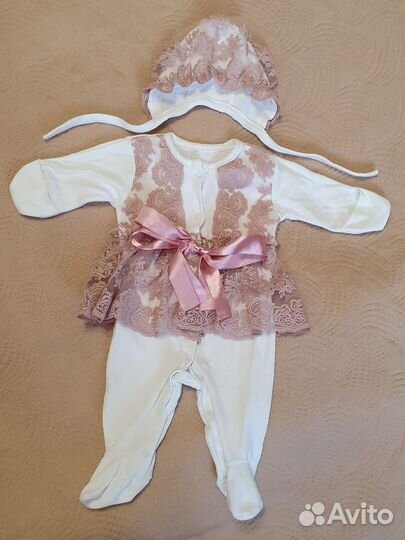Костюм на выписку для девочки