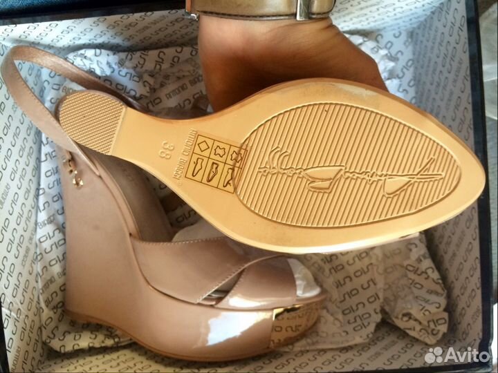 Босоножки женские, натуральная кожа, 38 размер