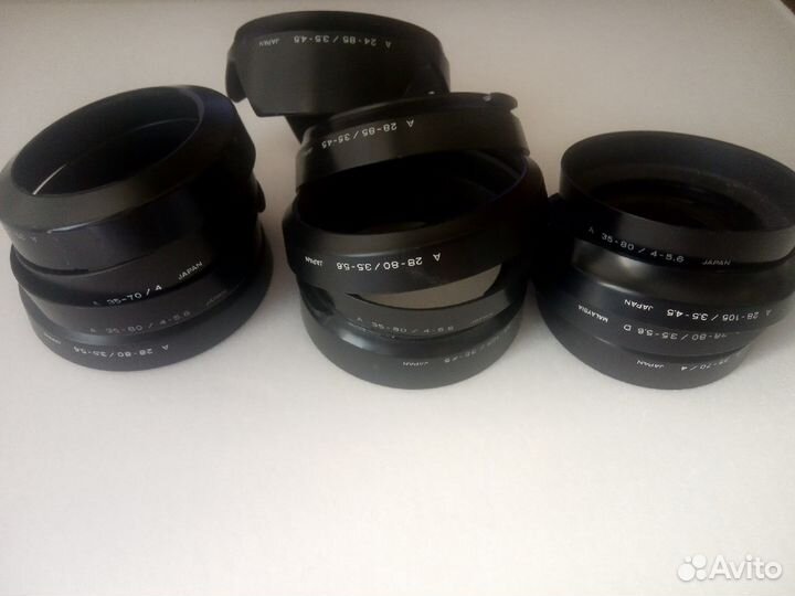 Бленды Tamron, Minolta, Tokina. Крышки 49-72 мм