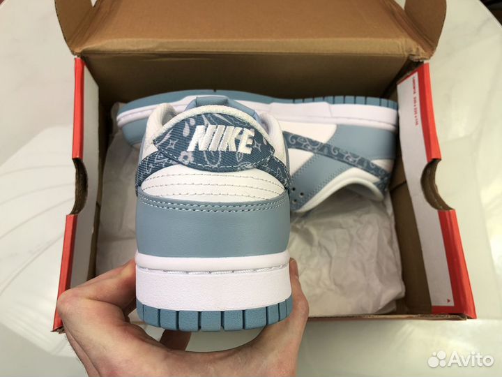 Кроссовки Nike Dunk Low Blue Paisley