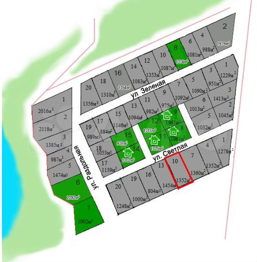 Участок 13,5 сот. (ИЖС)