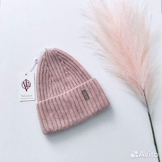 Шапка-бини ангора Новая с биркой