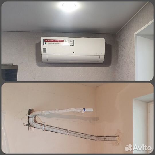 Установка кондиционеров, бризеров, штробление