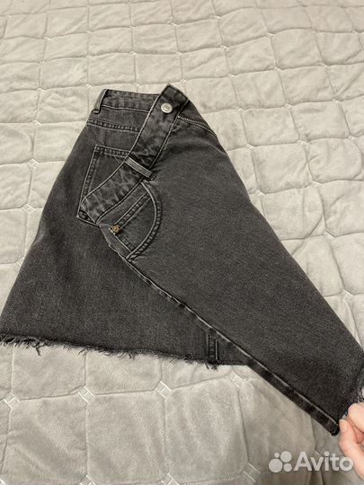 Джинсовая юбка мини