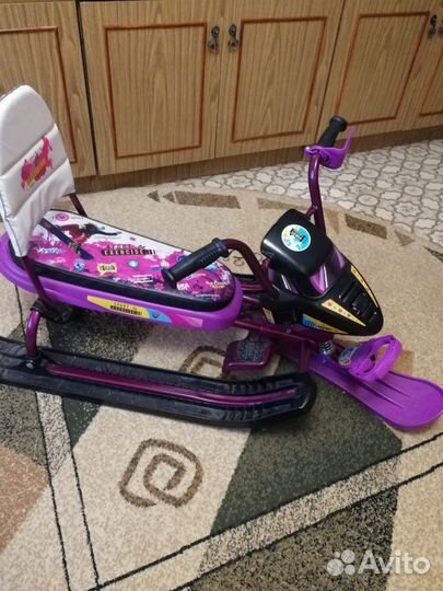 Снегокат со спинкой