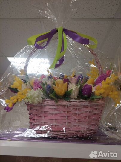 Букет цветов из мыла