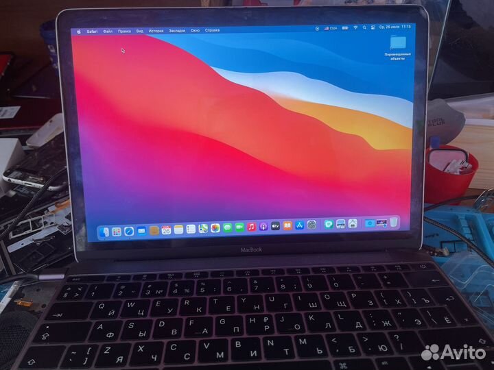 Плата на macbook a1534 8/256gb 2015 года исправная