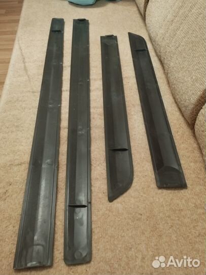 Молдинги на двери лада Гранта чёрная пантера