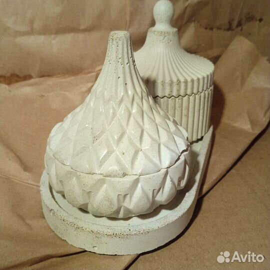 Подарочный набор шкатулок из бетона