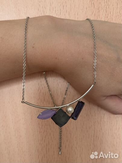 Серьги, ожерелье, браслет