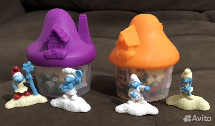 Домики со смурфиками