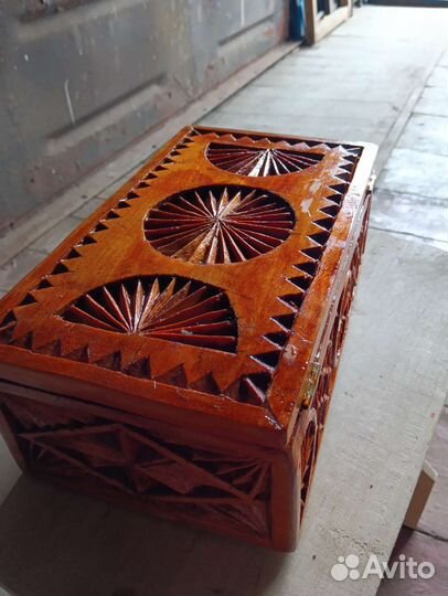 Шкатулка деревянная ручная работа