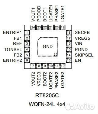 Микросхема RT8205cgqw CL