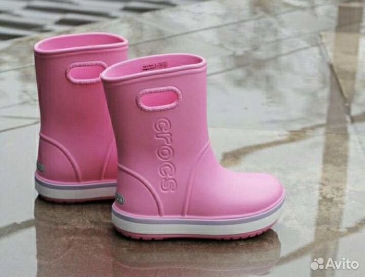 Сапоги crocs ботинки девочке. Размер 24 25