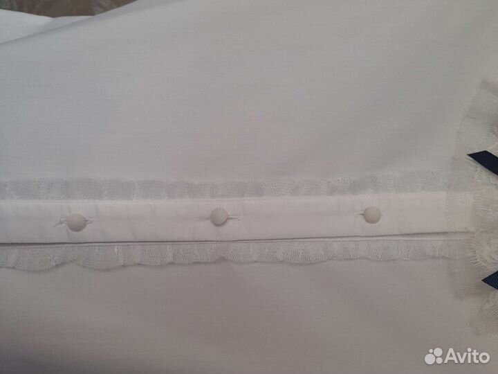 Белая школьная блузка на рост 134
