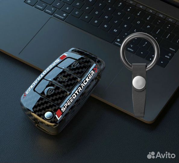Чехол на ключ Audi / Ауди Carbon 2009-2015