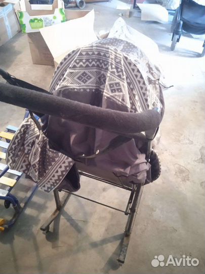 Детские санки коляска