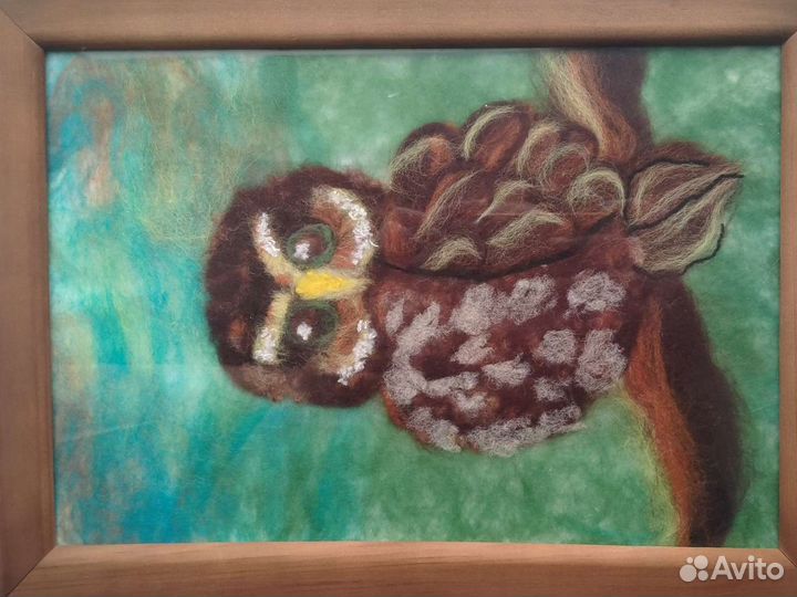 Картина из шерсти