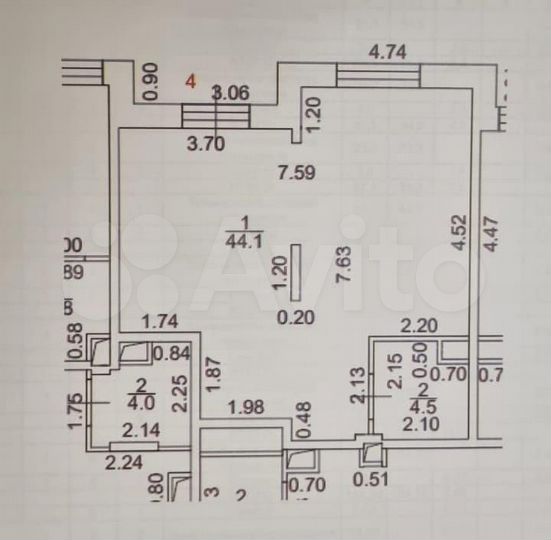 Свободного назначения, 48.6 м²