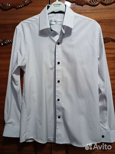 Рубашка белая на мальчика 140 рост