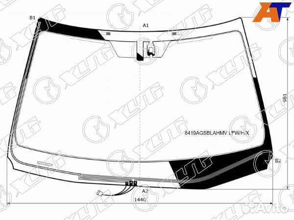 Стекло лобовое lexus NX200
