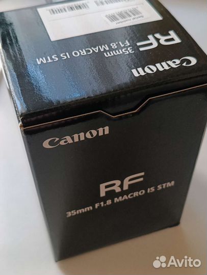 Резерв до 3.08 Объектив canon rf 35mm f 1.8
