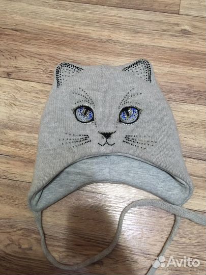 Шапка зимняя для девочки р 48-50