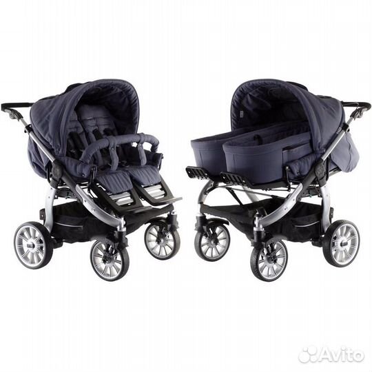 Коляска 3 в 1 Teutonia Team Cosmo для двойни