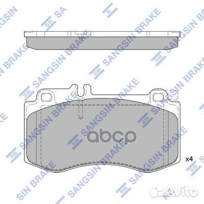 Колодки тормозные передние MB W212/S212 E500 5