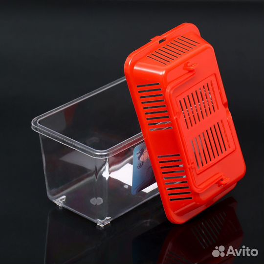 Переноска прямоугольная, 16 х 9,5 х 11 см