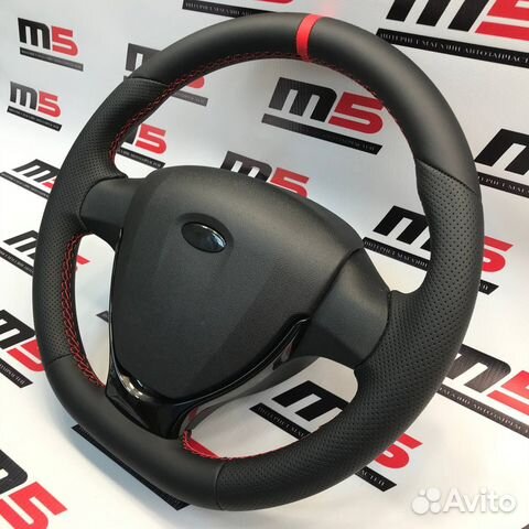 Руль на ваз в стиле Приора 2 (в коже)