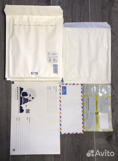 Почтовые пакеты, конверты