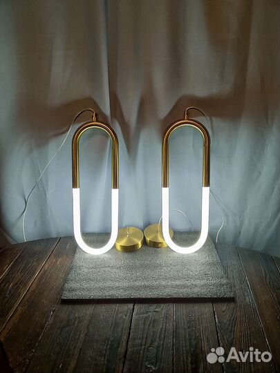 Подвесной светильник в современном стиле (латунь)