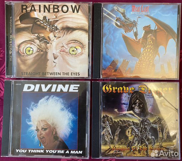 Рок CD диски(фирма) rainbow,meat loaf,grave digger