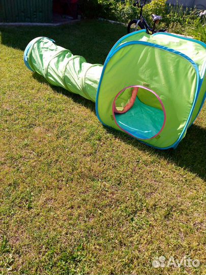 Труба игровой тоннель с палаткой