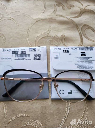 Очки для минус 1.25/1.25