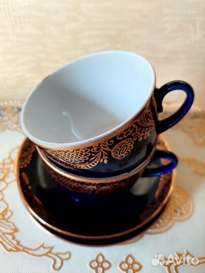 Продаю Чайную пару «Золотой фриз» времен СССР со