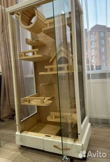 Клетка-витрина для грызунов