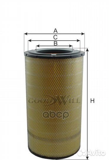 Фильтр воздушный (внешний) HCV AG1068 Goodwill