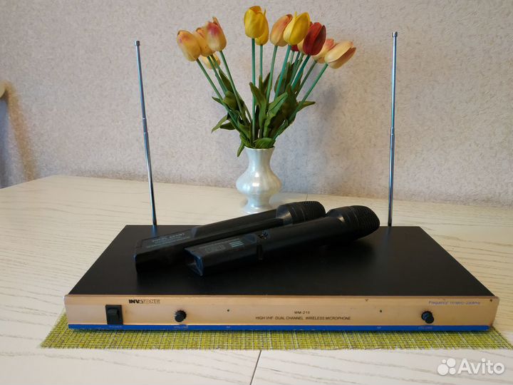 Радиомикрофоны + база Invotone WM210