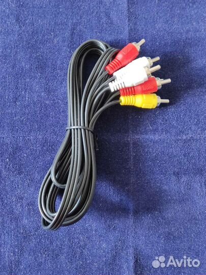 Кабель-провод 3RCA - 3RCA AV тюльпан колокольчик